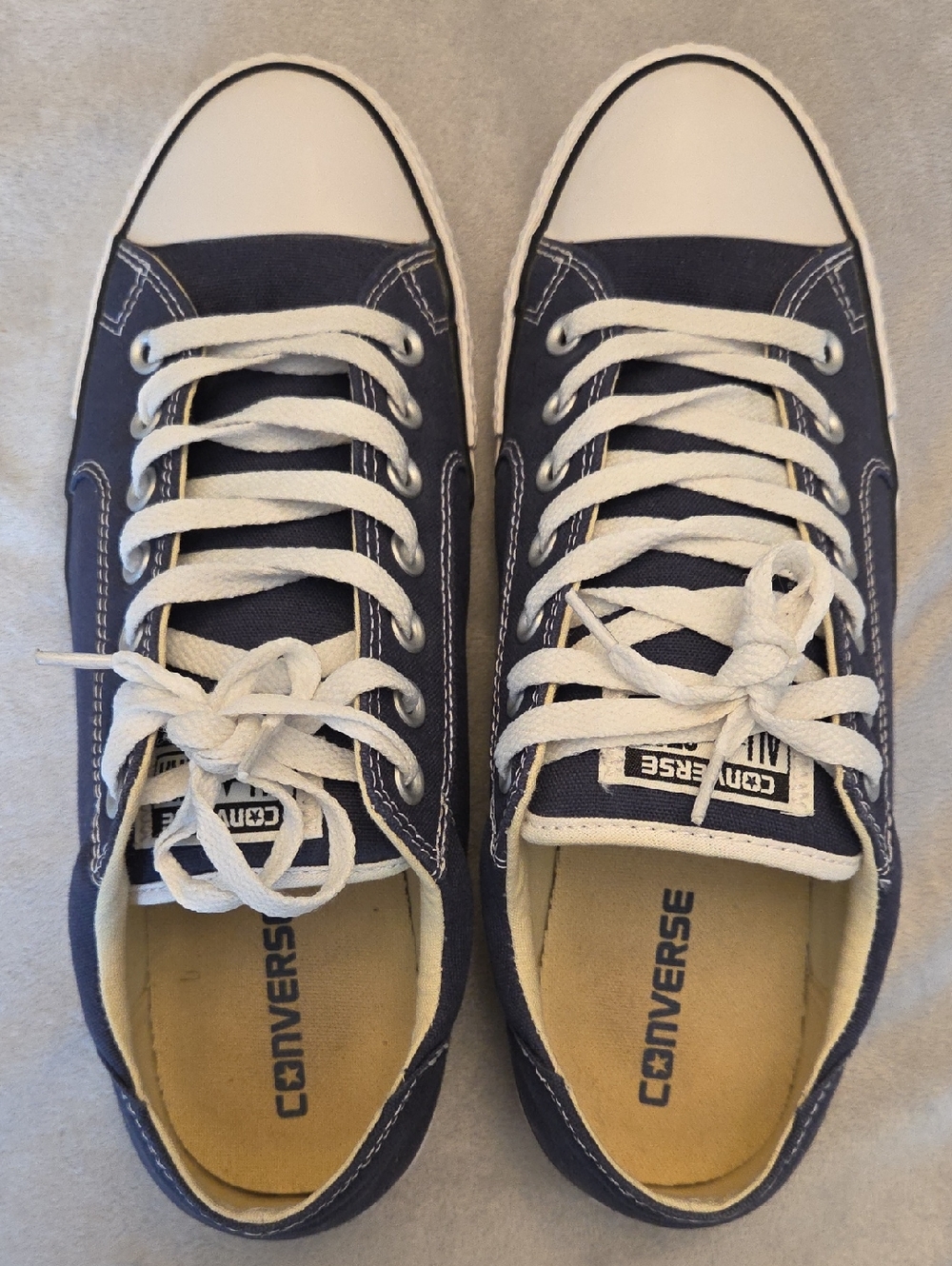 Immaculate Men's Converse All-Star, Blue & White, Size 10 - Picture 4 of 8